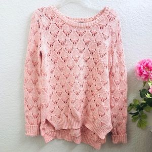 Jessica Simpson Knit Pink Sweater size small
